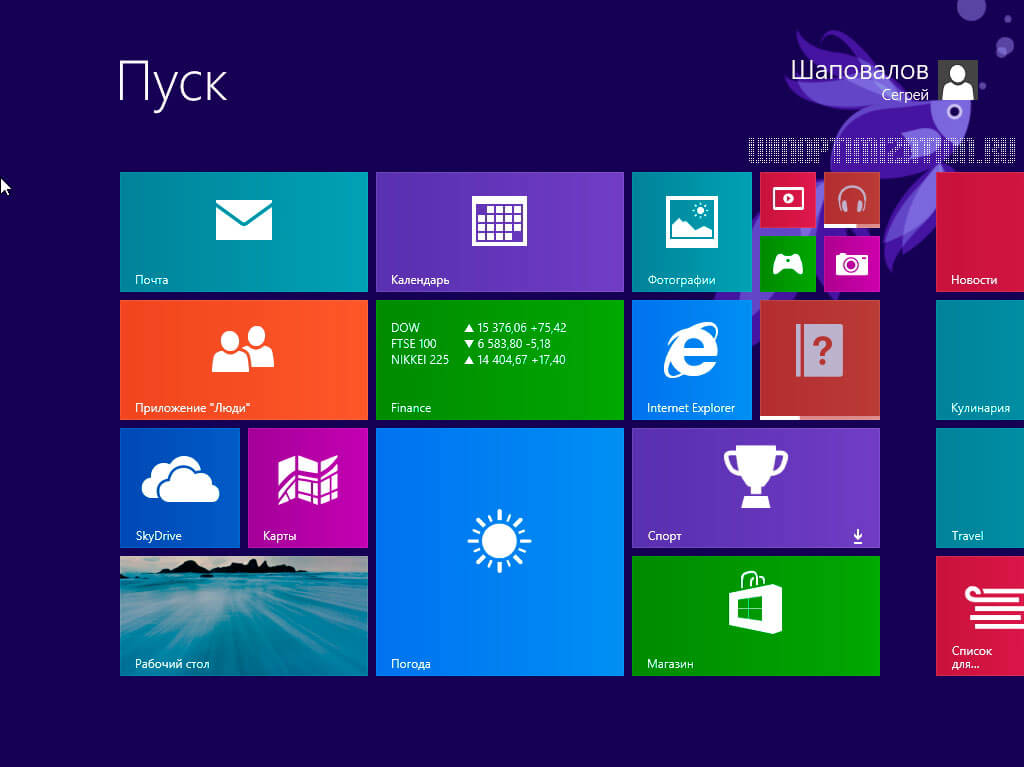 Интерфейс Metro UI Интерфейс Metro UI