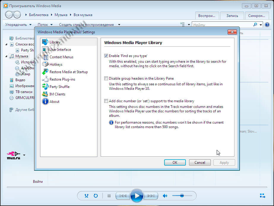 Добавляем полезные модули в Windows Media Player