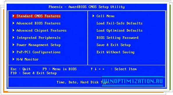Быстрая загрузка windows - настройка BIOS