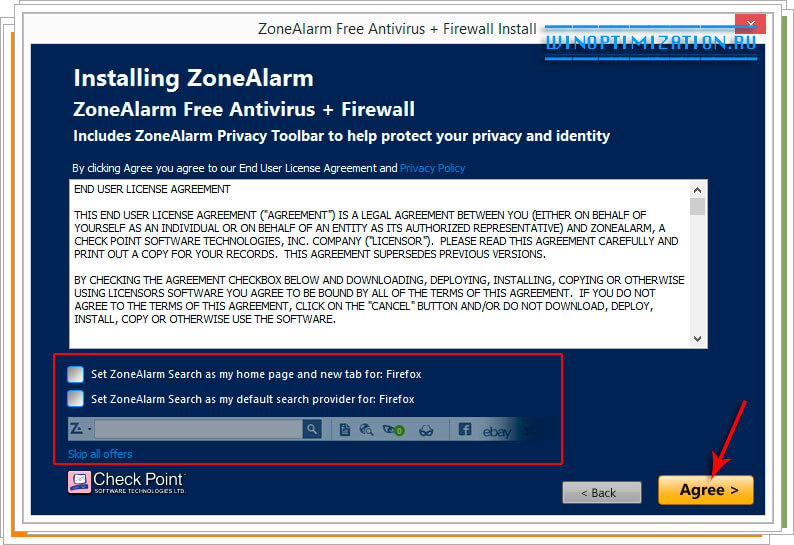 Отказаться от изменений в браузере и установки тулбара Отказаться от изменений в браузере и установки тулбара
