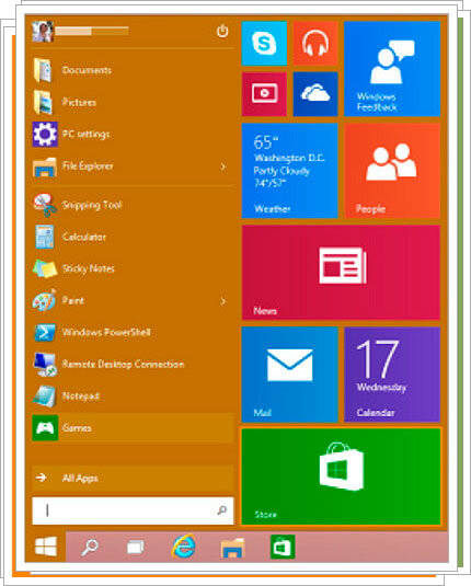 Новое меню Пуск в Windows 9
